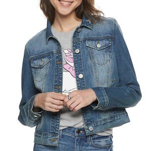 Juniors' Mudd Faded Jean Jacket US L